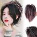 Clip On Ponytail Extensions 12Inch Hair Extensions Ponytail For Women Synthetic Short Hair Bun Ponytail Straight Fashion Claw Clip Open Hair Pieces For Women Girls(Black&Pink) - Buy Online on GoSupps.com
