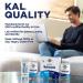 KAL Men's Multivitamin AM/PM Antioxidants Supplement Muscle Immune Electrolyte Balance Overall Wellness Support Made Without GMOs and Soy Vegan 30 Servings 120 Tablets - Buy Online on GoSupps.com