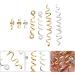 KALLORY 16 Pieces Spiral Hair Alloy Spiral Jewels Retro Dreadlocks Cuffs Accessories for Braid - Buy Online on GoSupps.com