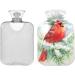 Watercolor Bird Winter Christmas Hot Water Bottle | Pain Relief & Heating Cushion | 1L for Women Girls & Children - Buy Online on GoSupps.com