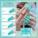 Morovan 4 Colors Acrylic Powder Set - Professional Nail Large Acrylic Powder 2oz for Nail Extension & 3D Art - Purple Blue Red Cyan - Buy Online on GoSupps.com