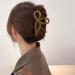 Knot hair clips: net red bow hair clips female large grab clip autumn and winter back of the head spoon hair card advanced sense of coiffure shark clip headdress 1#Creamcoloredbow - Buy Online on GoSupps.com