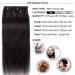 Elailite Real Hair Clip-In Extensions - 20cm 45g 8-Part Set 18 Clips - Smooth Full Head Natural Black #1B - Buy Online on GoSupps.com