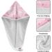 Buy Pink Butterfly Dry Hair Cap Set | Quick Drying Towel & Button Headband - Super Absorbent & Comfortable | International Shipping Available - Buy Online on GoSupps.com