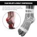 Plantar Fasciitis Compression Socks for Arthritis Pain Relief - White (S) - Men & Women - Buy Online on GoSupps.com