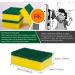 Scrub Sponge Sponge Wipe high-Density impregnated 20 Pieces of Kitchen dishwashing Sponge Housework Cleaning Sponge Block Dish Cloth rag - Buy Online on GoSupps.com