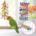 KATUMO Small Bird Toys - Natural Wood Ladder & Colorful Bamboo Shredding Toy for Parrots & Small Birds - Buy Online on GoSupps.com