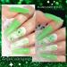 Supwee Neon Green Reflective Glitter Gel Nail Polish - Summer Spring Bright Green Set | 10ML - Buy Online on GoSupps.com