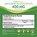 High Absorption Magnesium Glycinate 400 - Muscle Relief, Bone & Heart Support - 240 Vegan Tablets (120 Servings) - Buy Online on GoSupps.com