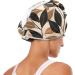 Black Brown Leaves Hair Towel 2 Pack - Super Absorbent Quick Dry Hair Turbans for Women & Girls - Buy Online on GoSupps.com