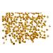 Nail Rivet 200Pcs/Set Nail Rivet Glitter 3D Effect Non-Fading Metal Rivet Art Decoration Street Punk Charm for Manicure Nail Charms Chip Rivet Golden Medium