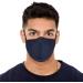 ecotru UK 4 Pack Reusable Cotton Face Masks 2 Navy Blue 2 Black Mask with Nose Wire for Glass Wearers 3-Ply Washable & Breathable Fabric with Filter Pocket & Adjustable Loops - Buy Online on GoSupps.com