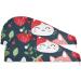 Cute Cat Strawberry Hair Towel 2 Pack - Super Absorbent Quick Dry Hair Turbans for Women & Girls - Buy Online on GoSupps.com