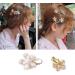 Crystal Hair Clips Five Petals Flower Hair Pins Fashion Hair Barrettes Decorative Bling Hair Accessories for Girls Women Ladies(5 Pcs) - Buy Online on GoSupps.com