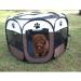 BODISEINT Portable Pet Playpen - Foldable Exercise Pen for Dogs, Cats, and Small Pets - Indoor/Outdoor Kennel for Travel and Camping - Medium Coffee/Beige - Buy Online on GoSupps.com