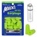 Mack's Hi Viz Soft Foam Earplugs 7 Pair with Travel Case - Most Visible Color Easy Compliance Checks 32dB High NRR - Comfortable Safe Ear Plugs for Shop Work Industrial Use and Motor Sports