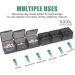DOHIMGIO 30-Pack Stackable Plastic Organizer Containers with Lids- Beads, Glitter, Slime, Paint & Seed Storage - Black - Buy Online on GoSupps.com