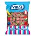 Vidal Vidal Treats wild strawberries spindles red color rubber candy with ax shape and flavor strawberry bag 1 kg