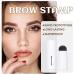 Buy Reton Eyebrow Stamp Set | Waterproof & Durable | 10 Reusable Stencils & 2 Brow Brushes | Perfect Eyebrow Solution - Buy Online on GoSupps.com