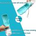 OODOSI Dog Water Bottle - Portable Dispenser for Outdoor Walking, Hiking, Travel - S Blue - Buy Online on GoSupps.com