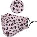 Washable Reusable 3 Layers Cotton Cloth Mask - White Leopard Print - One Size Fits Most | Eco-Friendly Face Covering - Buy Online on GoSupps.com