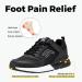 Fitville Extra Wide Running Shoes for Men Diabetic Sneakers with Velcro Fastener | Breathable & Comfortable Sports Shoes for Wide Flat Feet & Plantar Fasciitis | Size 44.5 EU - Black - Buy Online on GoSupps.com