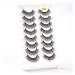 UAMOU 5/50 Boxes Russian Strip Lashes DD Curl Lashes 8 pairs 3D Mink Eyelashes Natural Fluffy False Eyelashes Extension Cheerfully (Color : 8Pairs G885 Size : 40 Boxes)