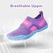 HIITAVE Kids Water Shoes - Quick Drying Aqua Sneakers for Sports - Purple/Light Blue - Big Kid Sizes - Buy Online on GoSupps.com