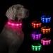 Masbrill luminous band Dogs Charging LED dog collar luminous 3 flashing lights waterproof adjustable Illuminated safety collar for small medium large dogs pink s s (28-40cm/11-15.7inch) pink)