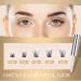 Larbois Individual Eyelashes with Clear Glue - 45 Clusters Kit, Natural Look, Reusable, Latex-Free, Russian Lashes - 10-16mm - Buy Online on GoSupps.com