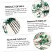 Angoily Green Branches and Leaves Hair Comb Wedding Hair Clip Hair Comb Green Rhinestone Barrettes Prom Tiara Rhinestone Hair Barrette Hair Pin Crystal Leaf Accessories Banquet - Buy Online on GoSupps.com