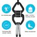 35KN Swing Swivel Safety Rotational Device for Web Tree Swing, Aerial Dance, Children's Swing, Hanging Hammock - Full Black - Buy Online on GoSupps.com