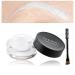 Eyebrow Pomade Cream Brow Pomade Gel Naturally Long Lasting Waterproof Delicate and Smooth Eye Brow Makeup Cosmetics with Eyebrow Brush - White
