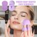 Silicone Face Scrubber - Manual Facial Cleansing Brush |10 Silicone Facial Cleansing Brush | Handle Face Silicone Scrubber Small Brush - Women Men Daily Skincare Face Brush Purple - Buy Online on GoSupps.com