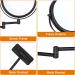 Black Wall Mounted Makeup Mirror 8 Inch Double Sided Vanity Magnifying Mirror - 5X Magnification - DECLUTTR - Buy Online on GoSupps.com