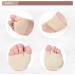RooRuns Metatarsal Pads - Ball of Foot Cushions for Pain Relief | Gel Foot Pads for Morton's Neuroma & Metatarsalgia | 2 Pairs (Black + Beige) - Comfort for Men & Women - Buy Online on GoSupps.com