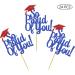 So Proud Of You Cupcake Toppers Graduation Decoration Food Picks Congrats Grad Party Supplies Blue Red - Buy Online on GoSupps.com
