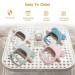 Koala Teething Toy for Babies 0-6 Months | Glue-Free Handle for Safe Chewing | Navy Blue Baby Chew Toy for Soothing Pacifier Sucking Needs - Buy Online on GoSupps.com
