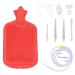 TopQuaFocus Enema Kit for Men and Women - 2L Capacity Douche and Enema Bulb for Colon Detox Cleanse with Coffee Enemas for Effective Colon Cleanse Red