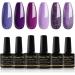 Shining She Nail Polishes Set - 6 Colors Purple Wisteria Rose Purple Polish - Soak-Off UV/LED Gel - Perfect Gift for Nail Art - 8ML - Buy Online on GoSupps.com