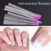 Bebochoi 200 pcs Silk Fiberglass Nail Extensions Set with 2 Tweezers | Nail Art Accessories for Salon & Home Use - Buy Online on GoSupps.com