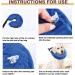 Shop XL Blue Pet Sppies Inflatable Collar - Comfortable Recovery & Swimming Protection for Dogs & Cats | Magic Zipper Neck Pillow PS005 - Buy Online on GoSupps.com