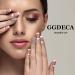 Square Fake Nails - Nude Press On Short Flower Design Full Cover Acrylic Nails - 24 Pcs Glossy Stick On Nails for Women - Buy Online on GoSupps.com