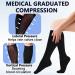 Buy MD Compression Socks (15-20mmHg) for Men & Women - Knee High Cushioned Support for Running Travel Medical Use Edema & Varicose Veins - 6 Pairs (3 Black 3 White - Buy Online on GoSupps.com