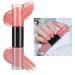Quick Dry Pink Nail Polish 2 in 1 Glitter Nail Polish Set Long Lasting Glossy Easy to Apply No Need Cure Chip Resistant Nail Varnishes DIY Nail Art Gift for Women & Girls