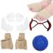 5PCs hallux valgus corrector set plantar fasciitis massage bum + toe-daumen ring + tension belt + toe separator sleeve + SEBS two-hole-toe separator