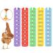 MEWTOGO 100Pcs Chicken Birds Leg Rings- Colorful Numbered Chicken Birds Identification Leg Bands Poultry Leg Bands Clip on Leg Rings for Pigeons Lovebird Coturnix Quail Chicken Goose Gamefowl Turkey 16mm