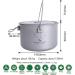 iBasingo Titanium Pot with Lid | Ultralight Camping Tableware | 1950ml - Buy Online on GoSupps.com