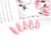 Sethexy Flower Almond False Nails - 24pcs Spring French Press On Acrylic Nails for Women & Girls - Purple Floral Art - Buy Online on GoSupps.com