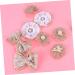 NUOBESTY 20pcs Burlap Hibiscus Flowers Ribbon Hair Bows DIY Craft Making Accessories Roses Manual B5 As Shown Size 1 - Buy Online on GoSupps.com